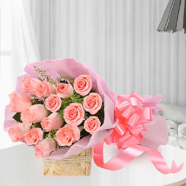 30 Baby Pink Roses Bouquet 